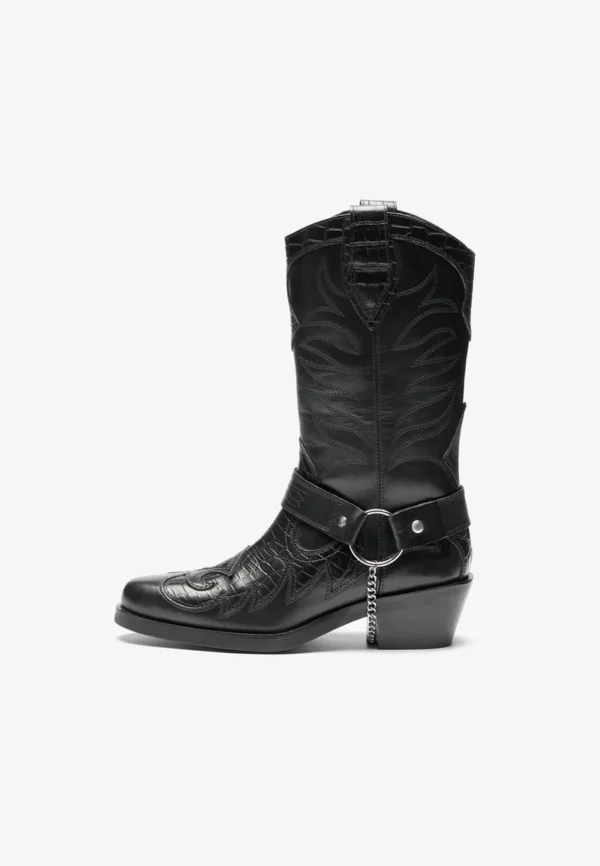 unisex botines vaqueros / biker negro (copy)